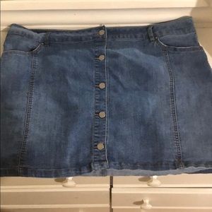 Very cute!!Denim skirt!!